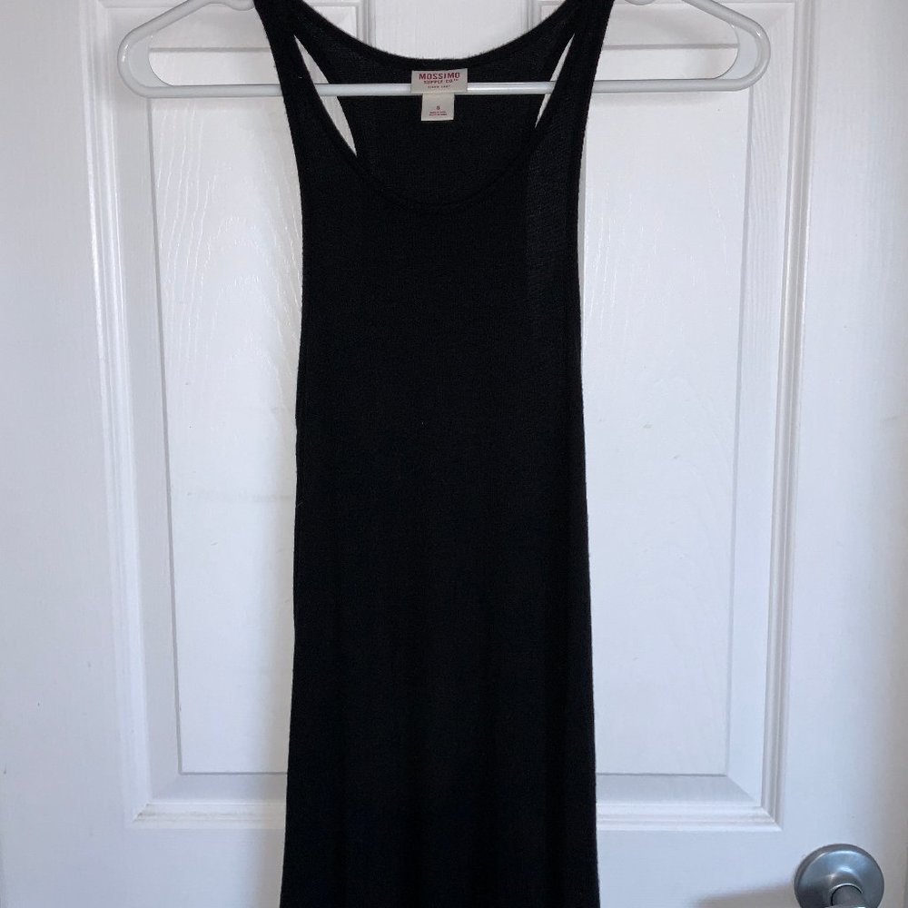Cotton Tank Top with High Neck